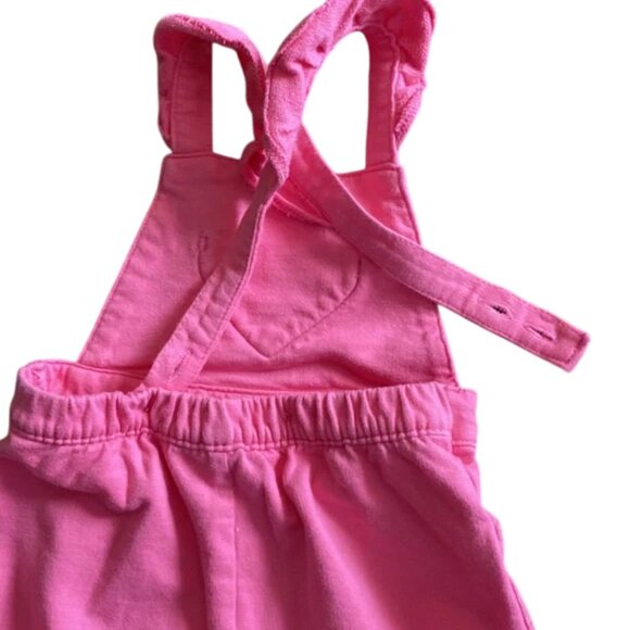 Carter's Ruffle Heart Shortalls 9 Months - Picture 6 of 8
